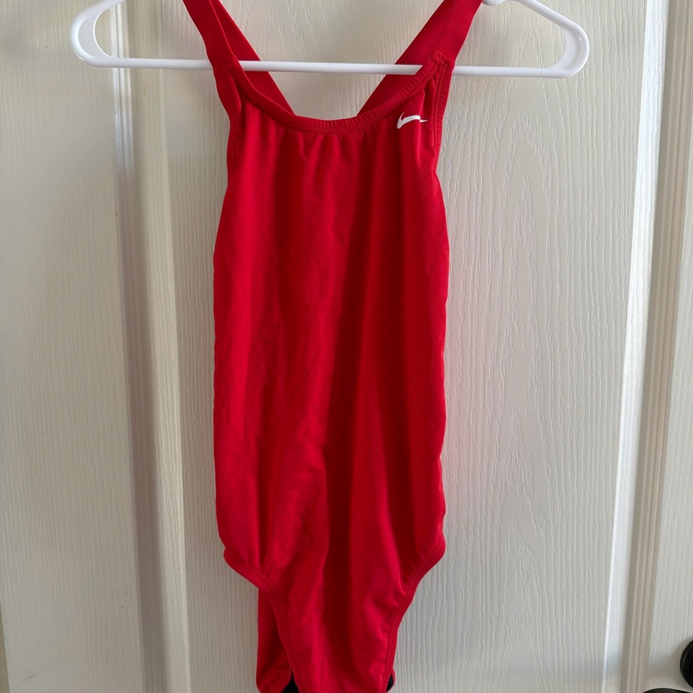 Nike Red One-Piece Swimsuit